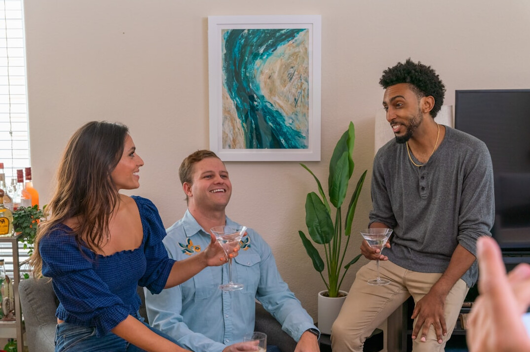 diverse people in discussion